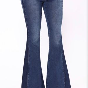 Fashion Nova Wide Leg High-Waisted stretchy Jeans